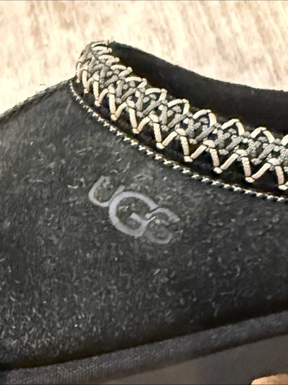 UGG Tasman men’s size 8 Black Suede Slip-On Moccasin Clogs - Picture 12 of 13
